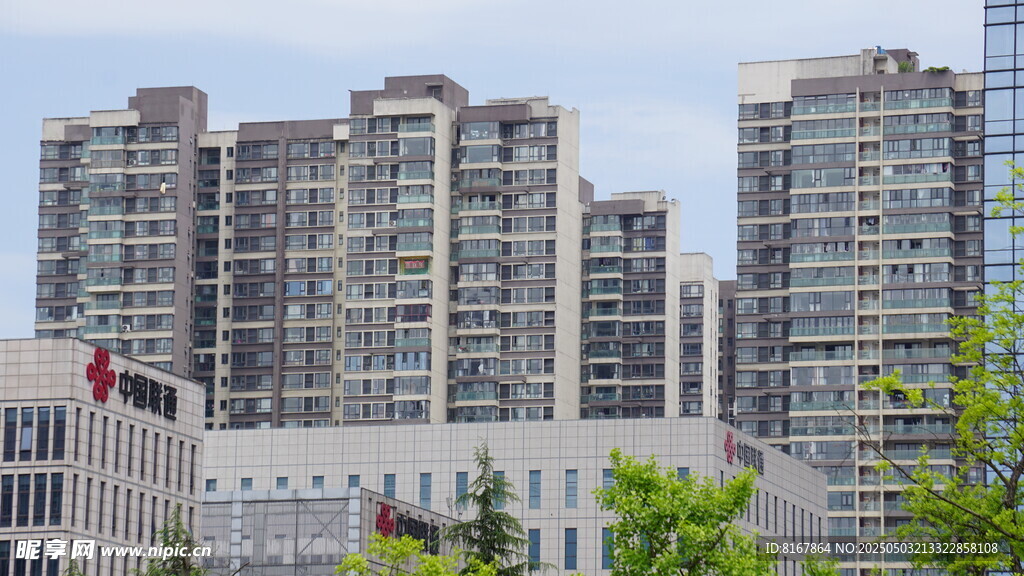 城市高层住宅建筑群景观