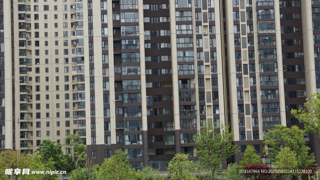 高层住宅楼景观