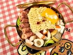 丰盛韩式部队火锅美食 肥牛锅