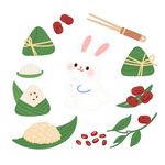 端午元素插画