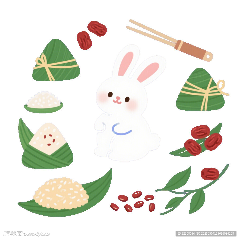 端午元素插画