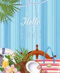 夏日海滩度假风情物件