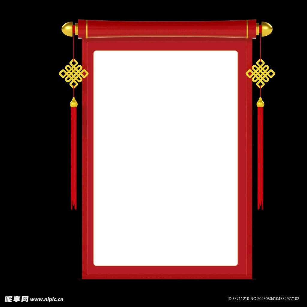 卷轴挂画素材
