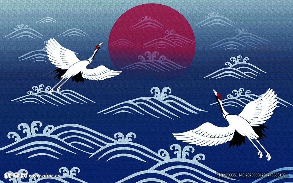 仙鹤海浪日山