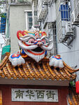 南华西街舞狮雕塑