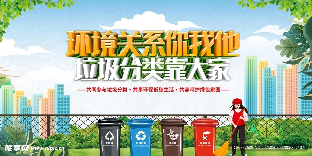 垃圾分类宣传场景