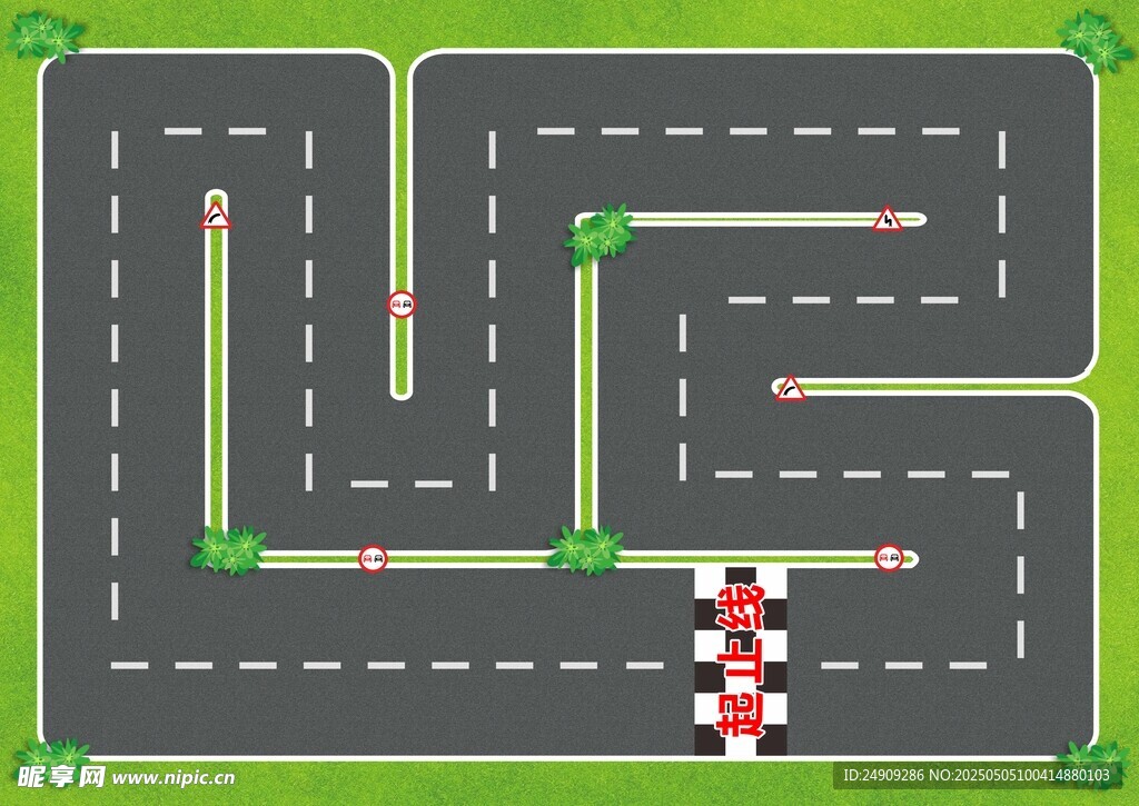 趣味赛车赛道设计图