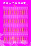 成年女子标准体重