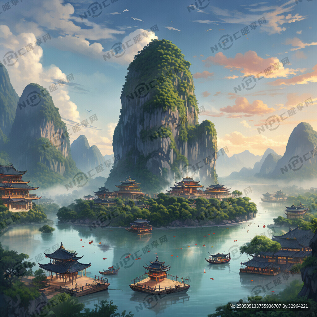 桂林漓江象鼻山景区