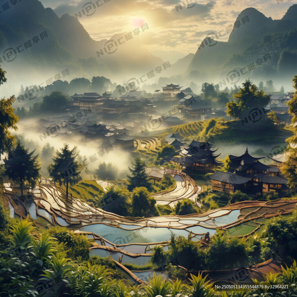 桂林龙脊梯田