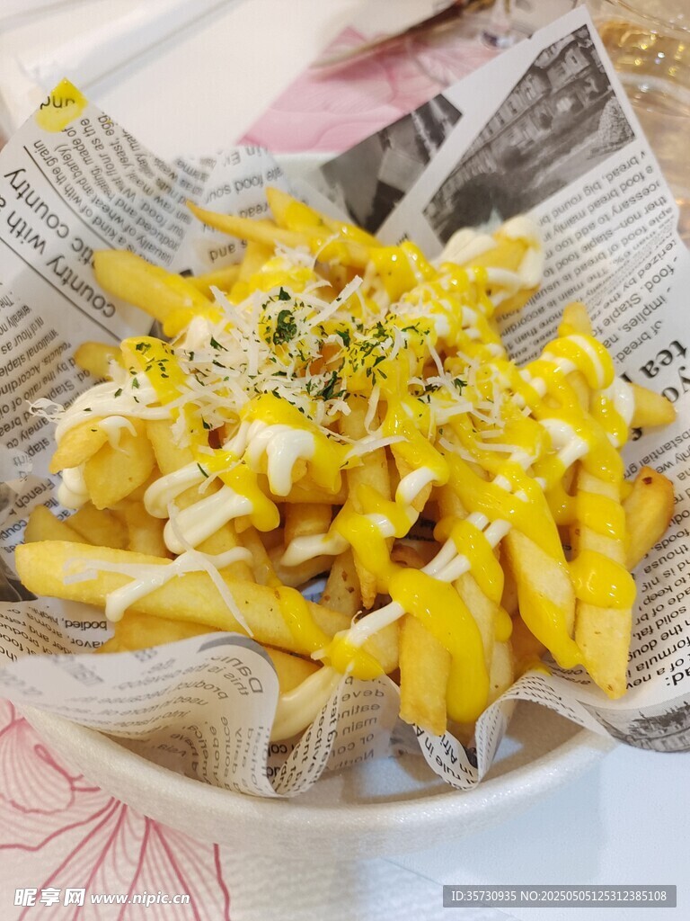 芝士薯条美味诱人