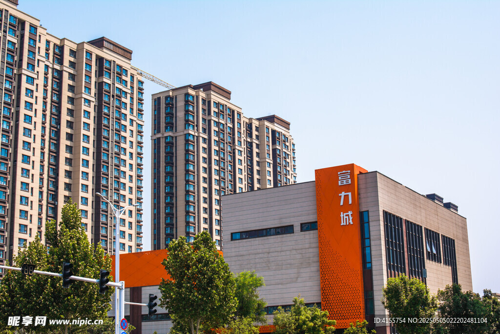 现代城市建筑群景观