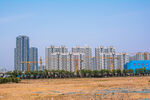 城郊在建住宅区景观
