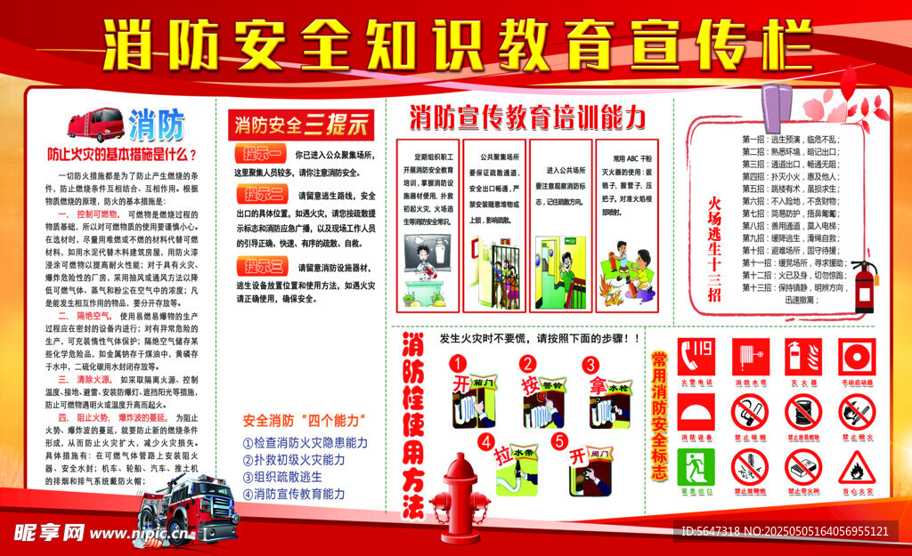 消防安全知识板报
