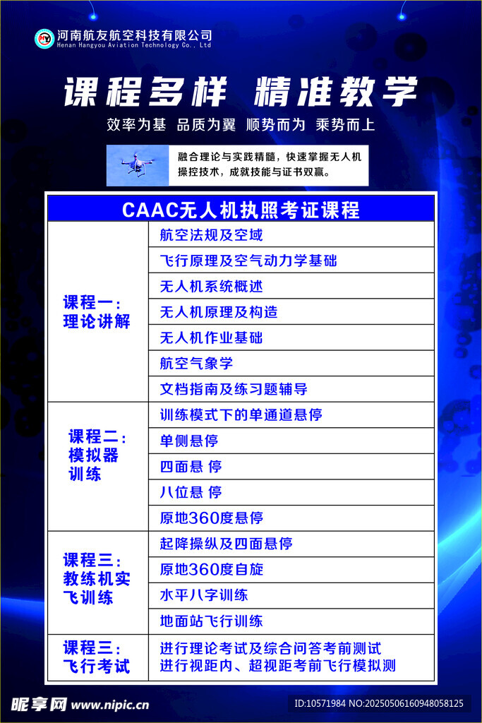无人机执照考证课程