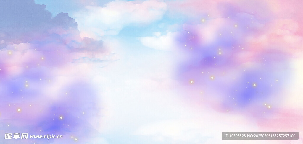 梦幻天空云彩背景图