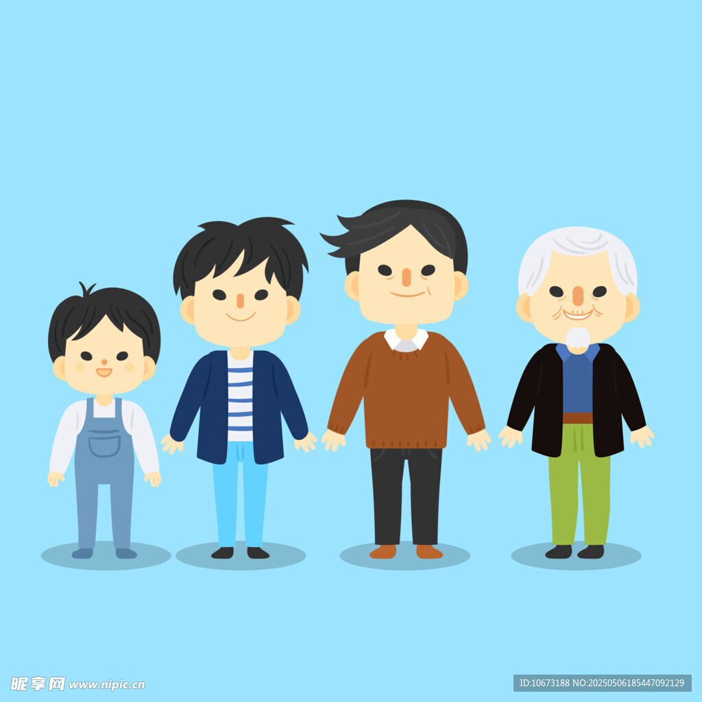 人生不同阶段的形象