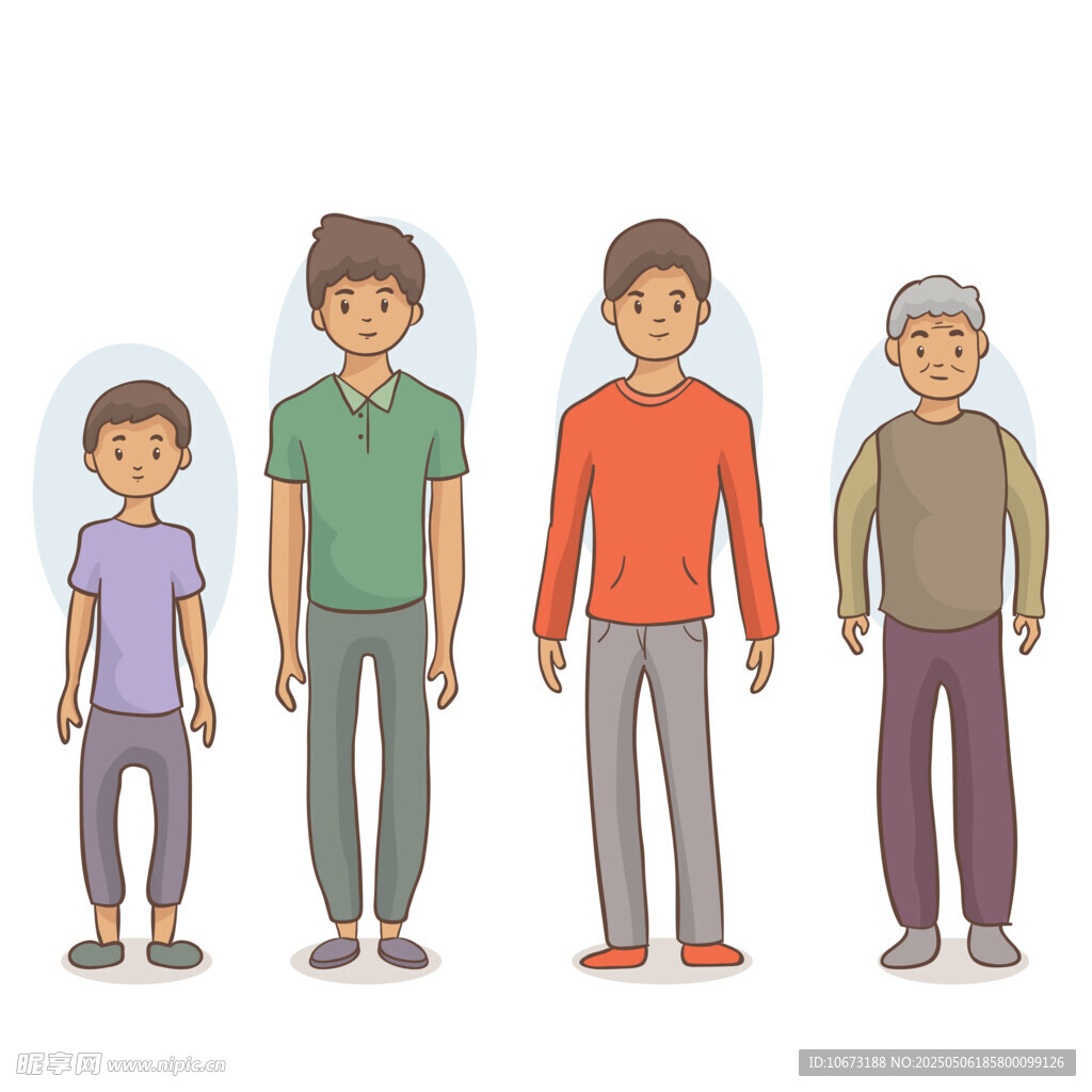 人生不同阶段的形象