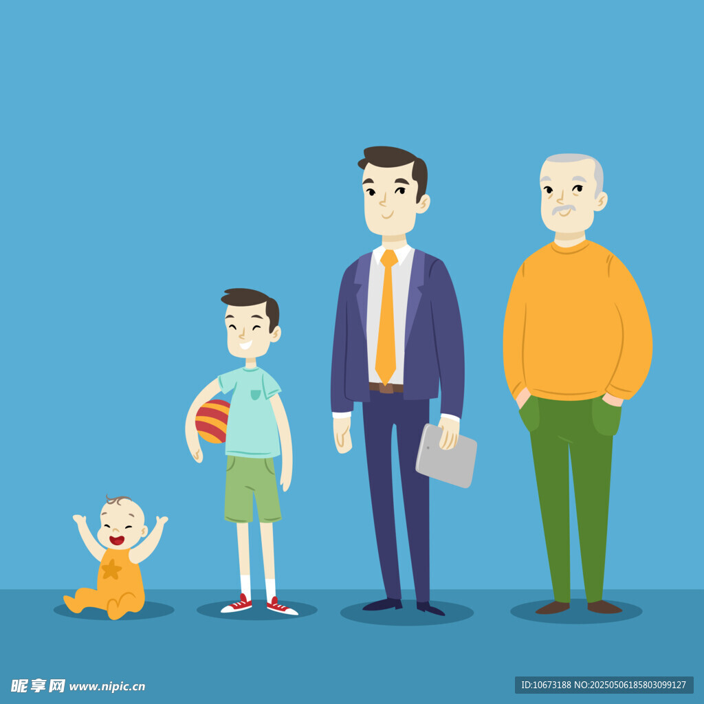 人生不同阶段的形象