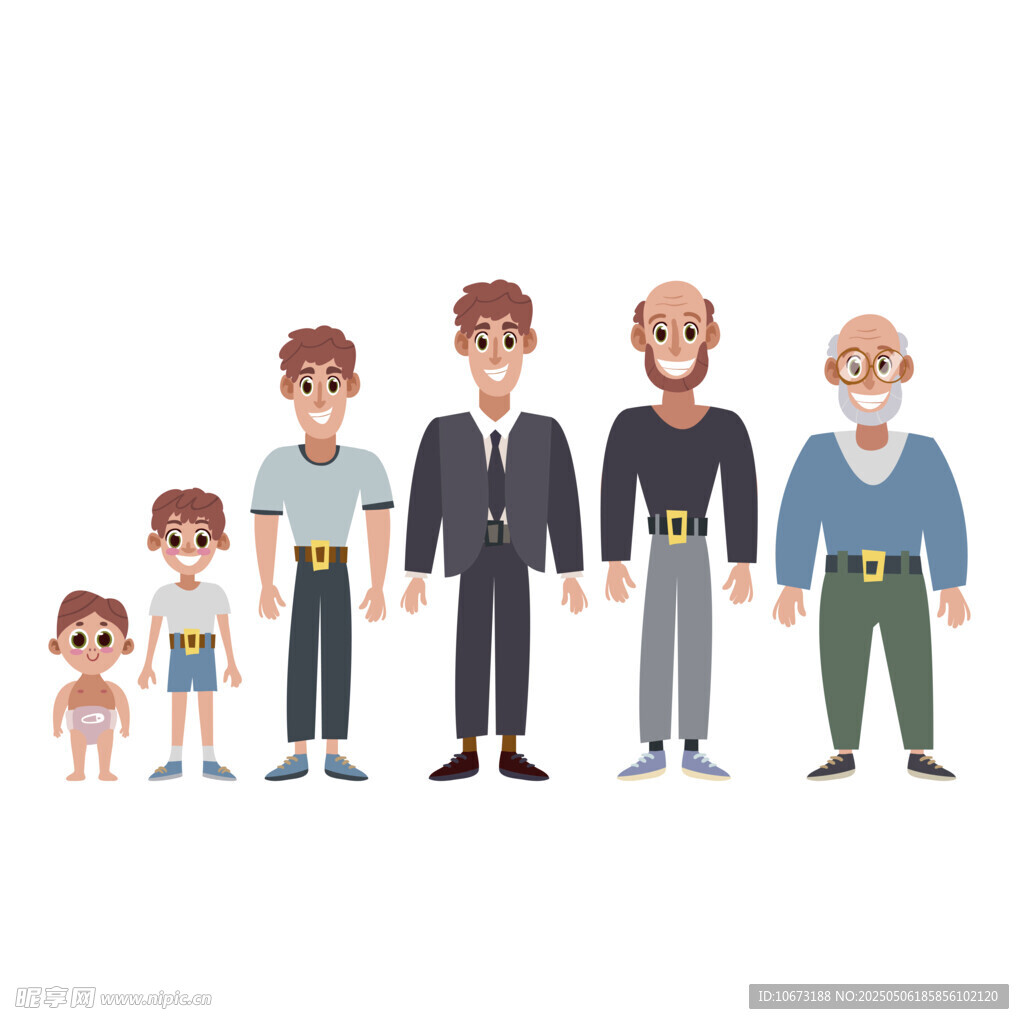 人生不同阶段的形象