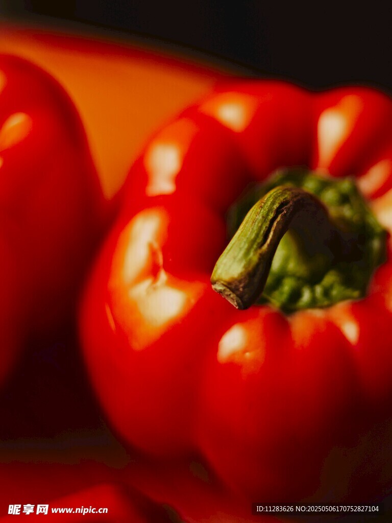 鲜红甜椒特写