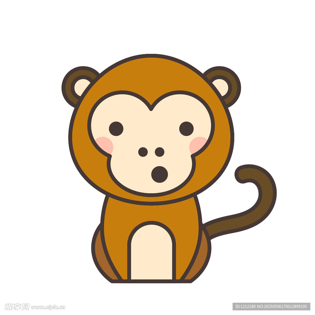 可爱小猴子卡通形象