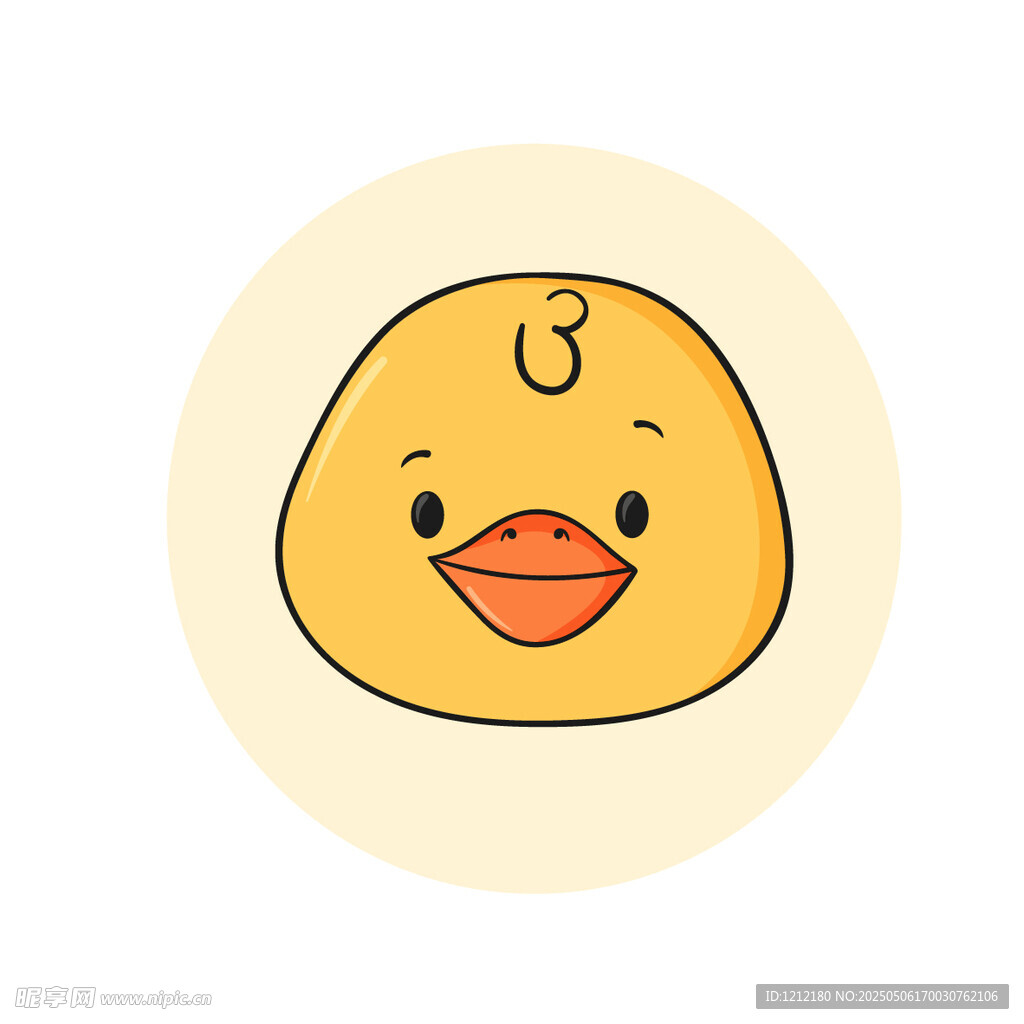 可爱小黄鸡卡通形象