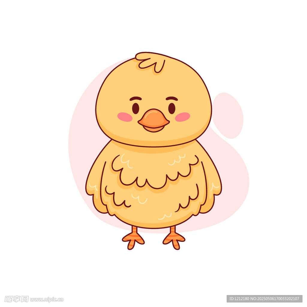 可爱小黄鸡卡通形象