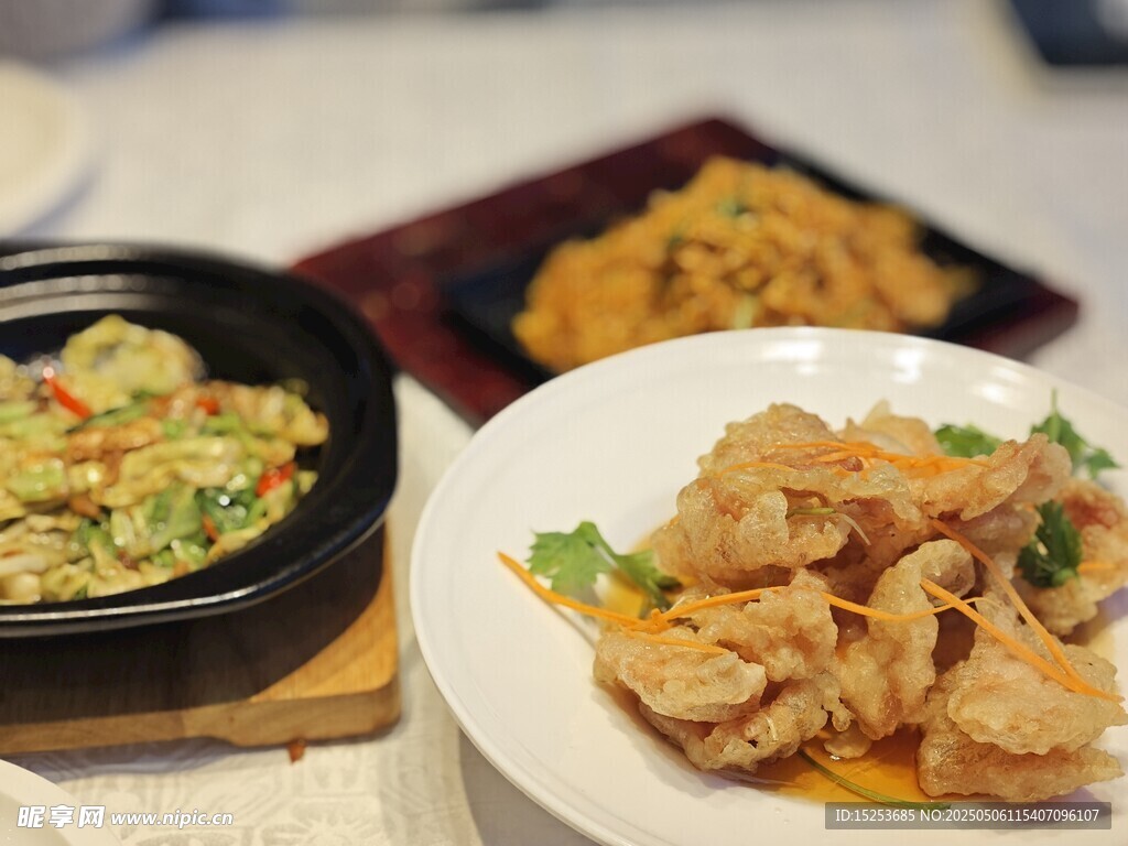 多样美味中式菜肴展示