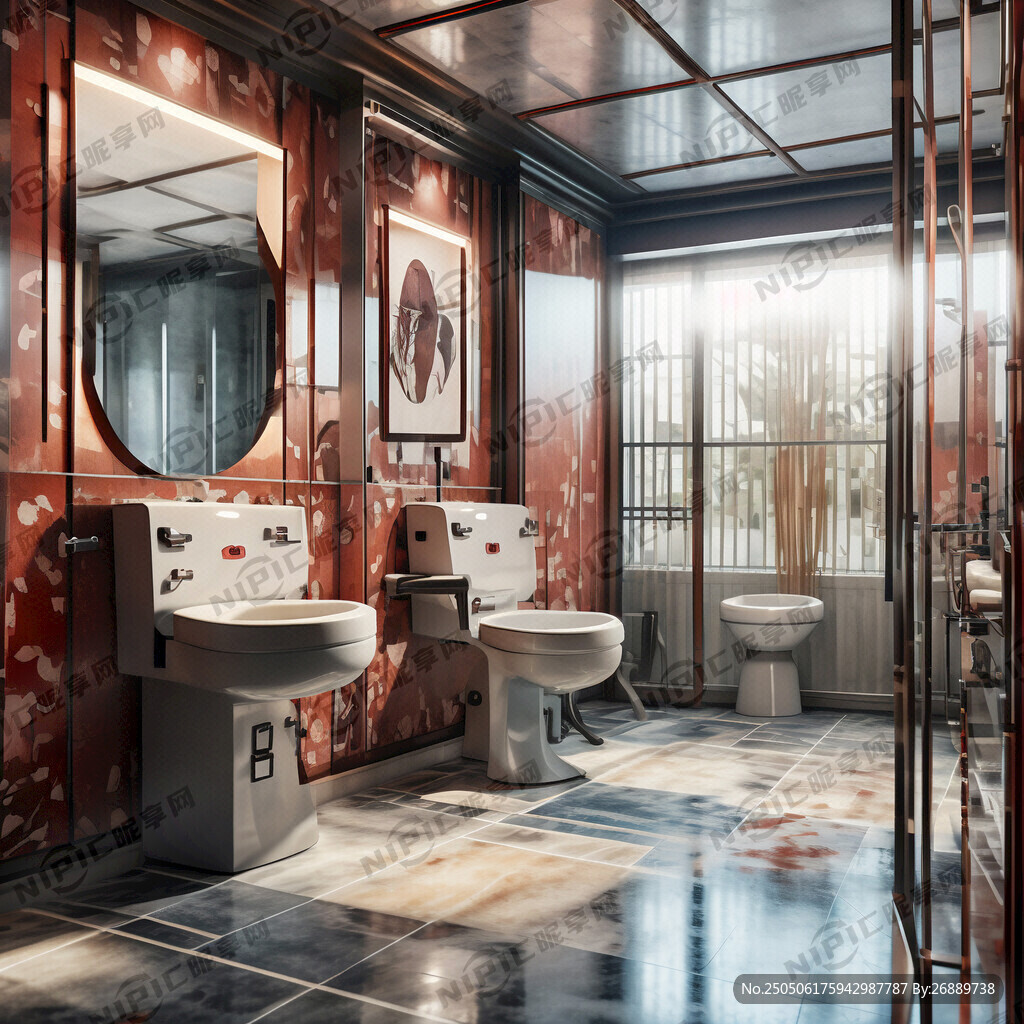 无障碍卫生间男女隔断