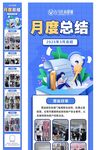 月度总结长图