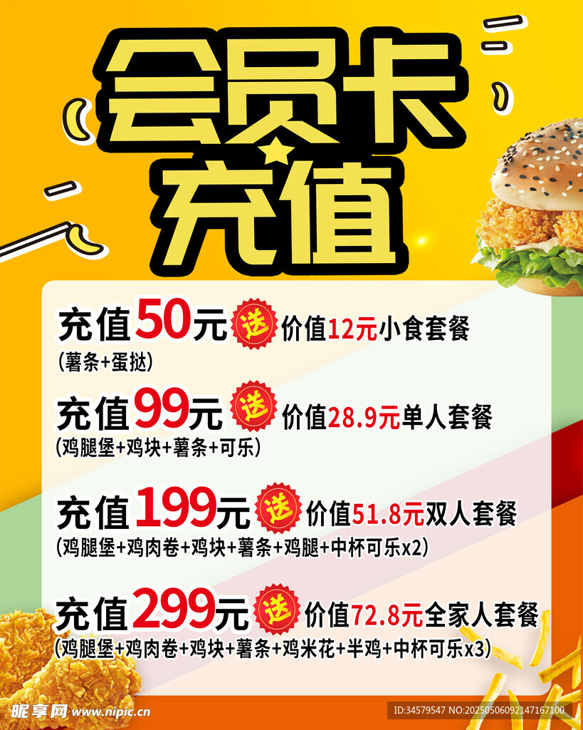 会员卡充值优惠活动海报