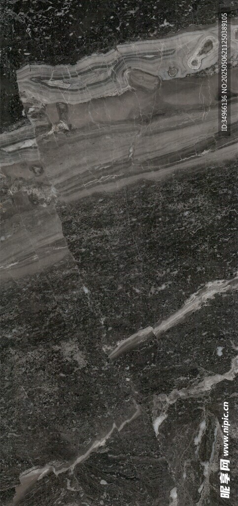 黑白大理石纹理画面