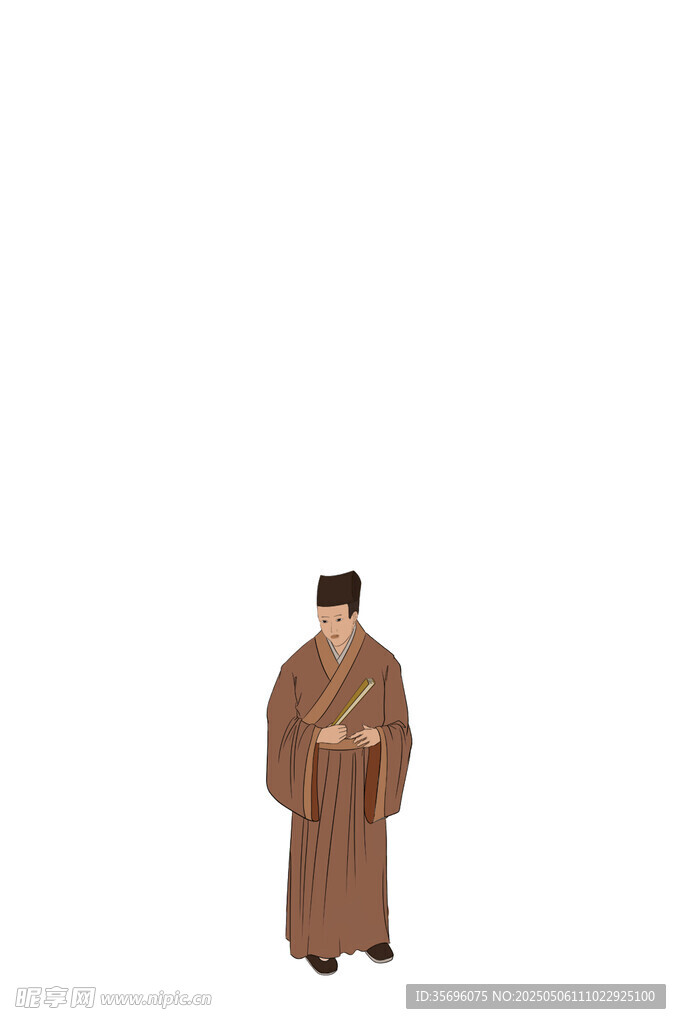 古代男子长袍服饰展示