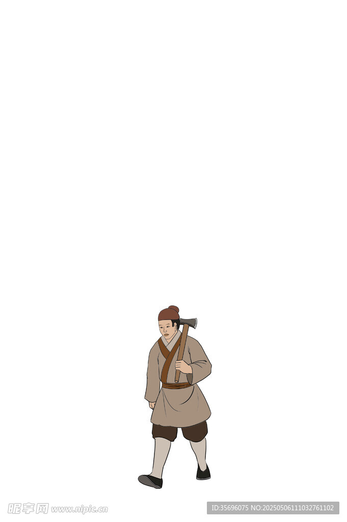 复古装扮男士人偶模型
