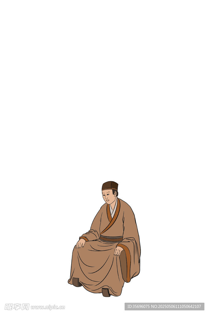 古代坐式人物形象