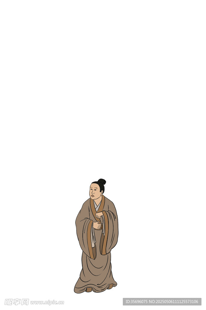 古代文官雕像