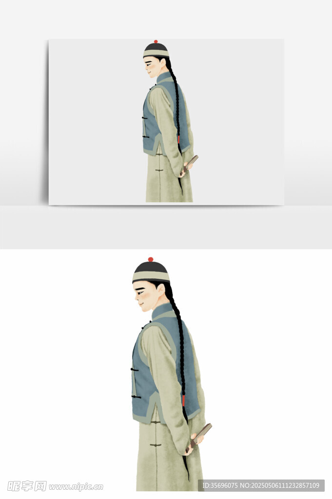 古装女子侧面形象展示