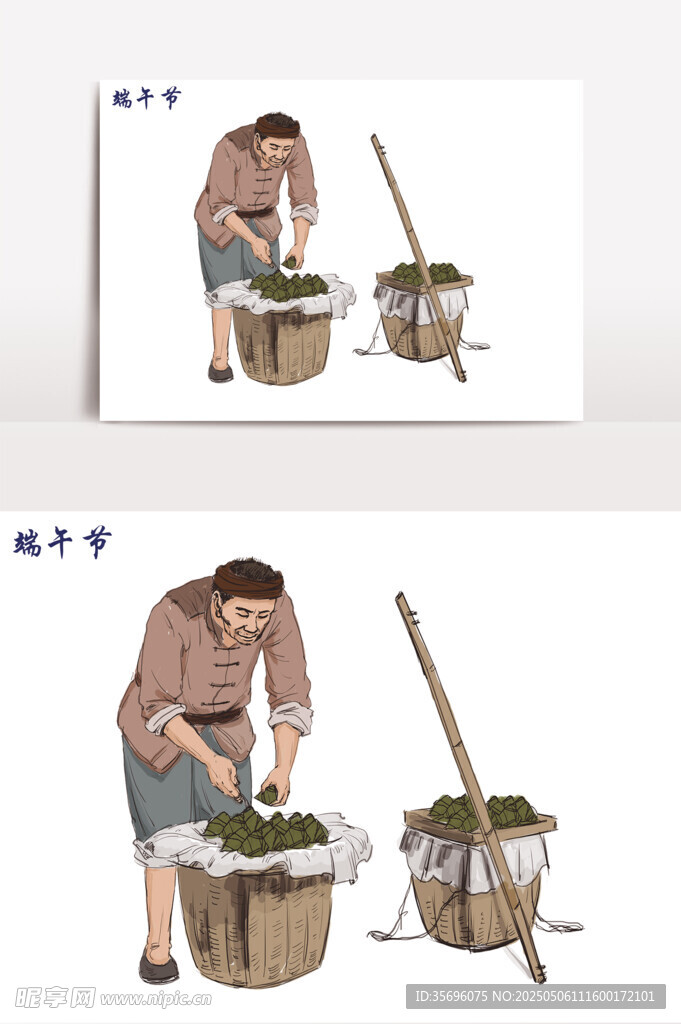 传统手工洗衣场景展示