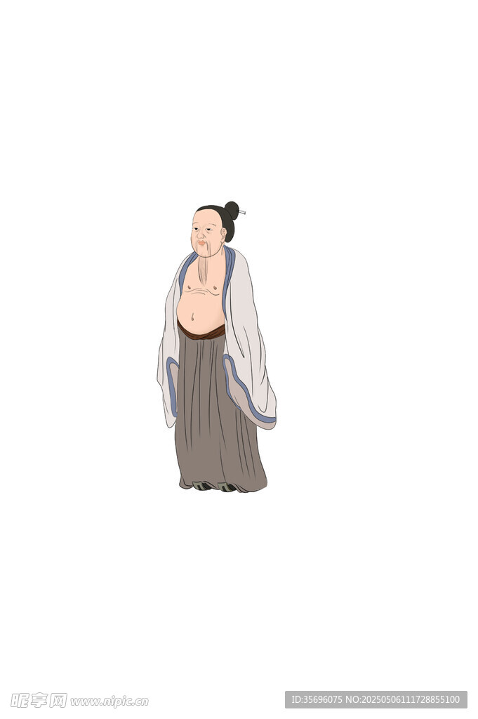 古风男子飘逸服饰形象