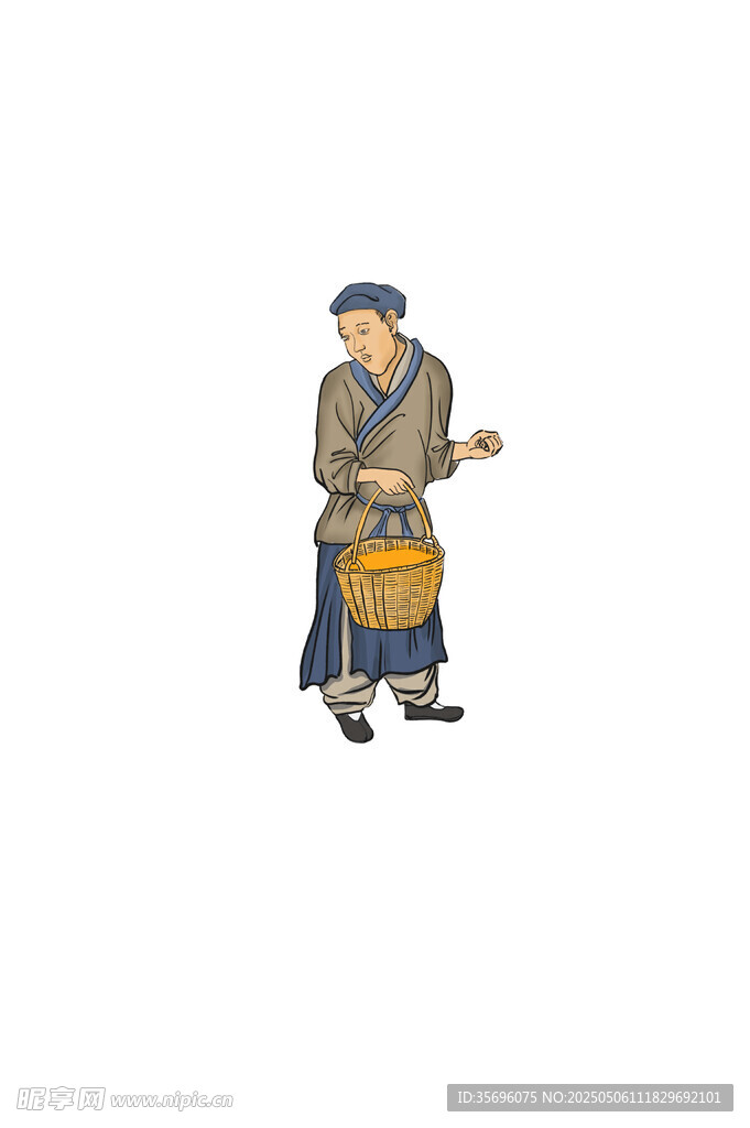 古代商贩形象