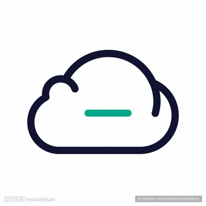 简约云形图标