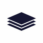 三层堆叠方形图标