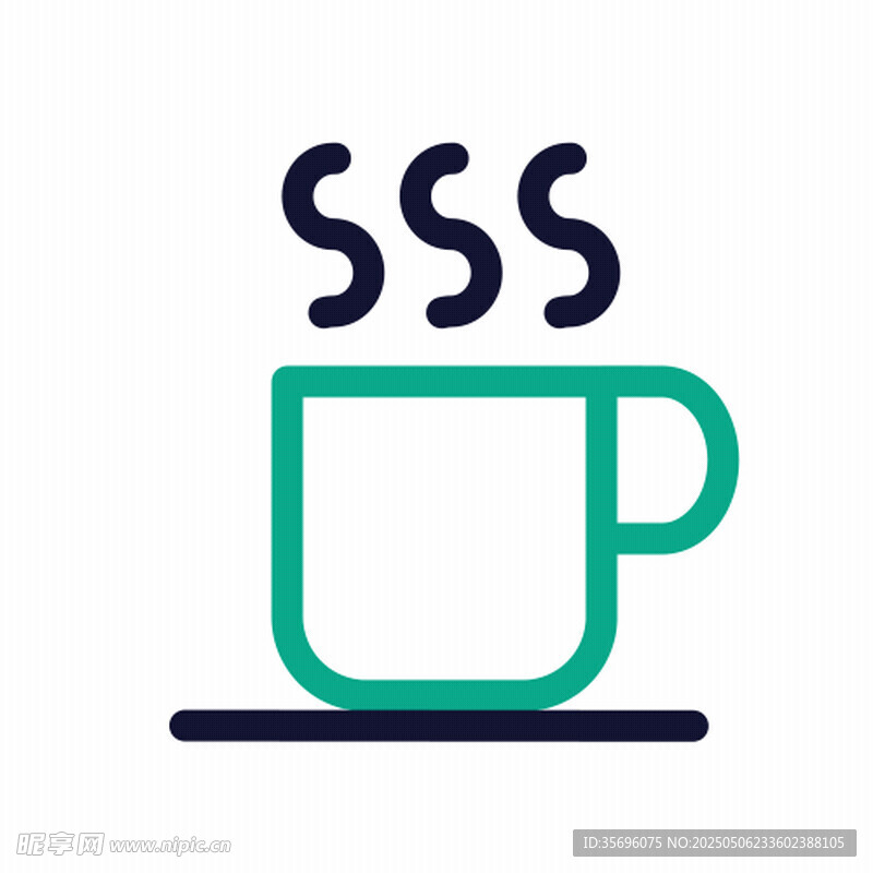 简约咖啡杯图标设计
