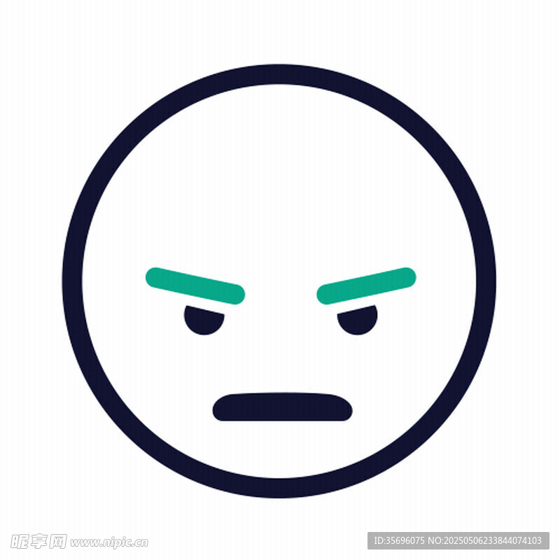 愤怒表情图标