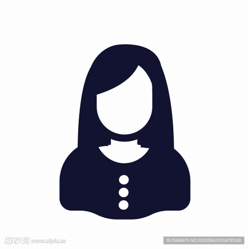女性头像图标