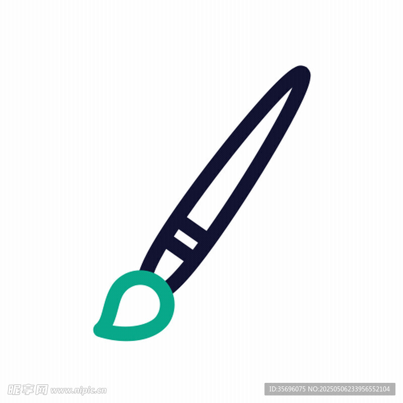 简约画笔图标