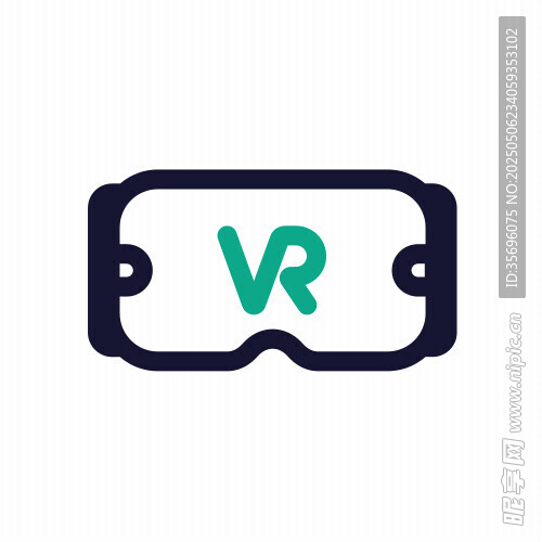 简约VR眼镜图标设计