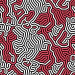 红色抽象线条图案纹理