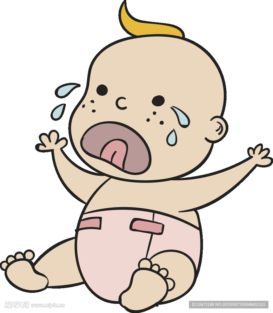哭泣的小婴儿